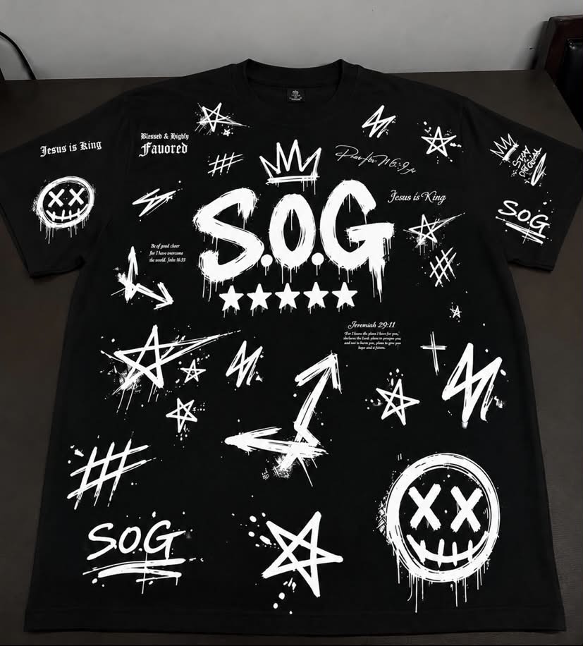 S.O.G Graffiti Tee — Black